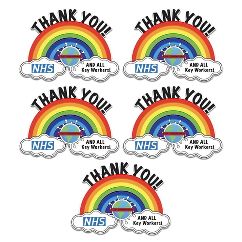 Thank You NHS Stickers and Banners 