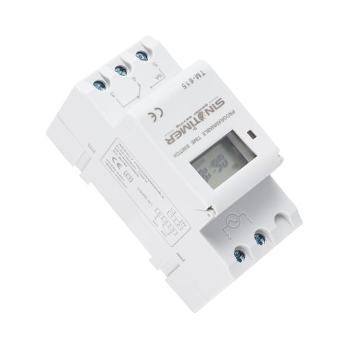 220V 30A Weekly Programmable Digital Timer Switch Relay Control Din Rail Mount 