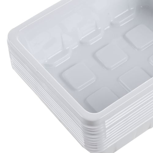 10 Pack Seedling Tray Seed Starter Tray with Dome and Base 12 Cells Gardening 