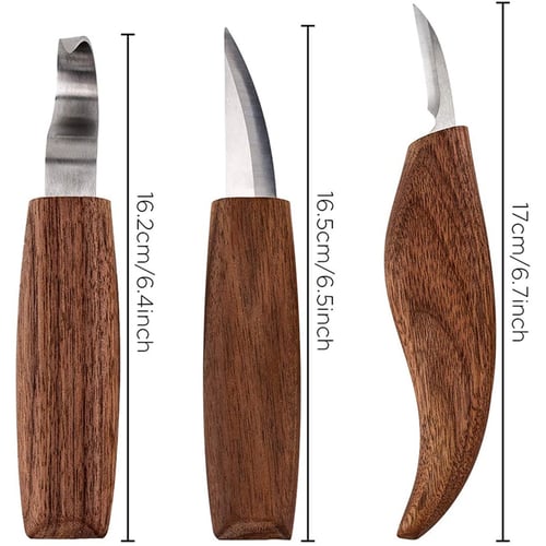 1 Set Walnut Wood Carving Tools Wood Carving Knifes Craft DIY Carving Polishing 