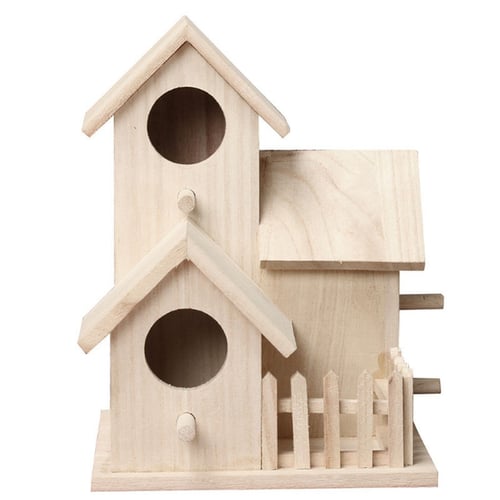 Details about   Hanging Wooden Bird Nests House Breeding Resting Box Outdoor Garden for Parrots 