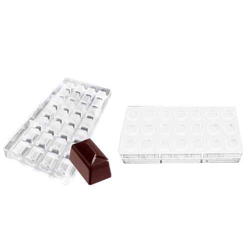 Clear Hard Chocolate Maker Polycarbonate PC DIY 21 Half Ball Candy Mold Mould 