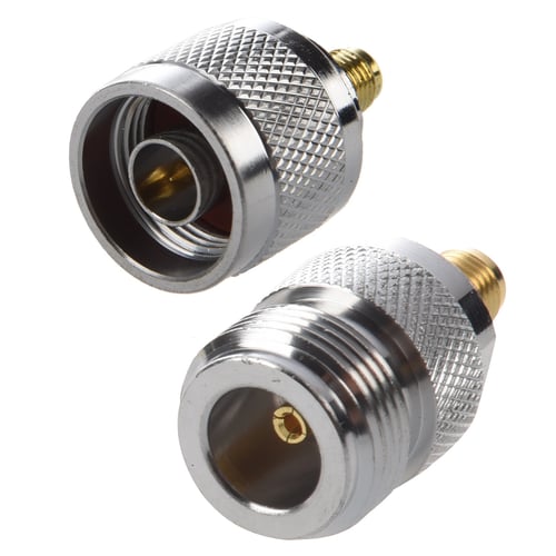 2pcs Alloy F Type Male Plug To SMA Female Jack RF Coaxial Adapter Connector 