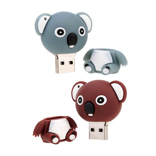 Real 32GB 64GB 128GB Cartoon Animals USB 2.0 Thumb Memory Stick Flash Drive Gift 