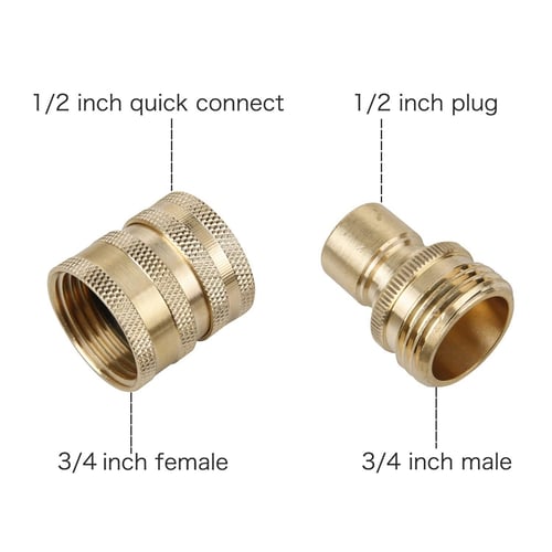 8X Quick Release Connector Coupler Fitting for High Pressure Washer Gun Hose 