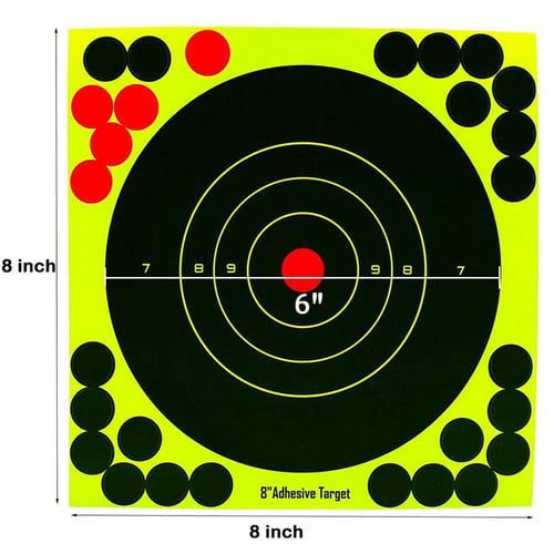 160Pcs Self Adhesive Shooting Targets 2" Reactive Splatter Paper Target Sticker 