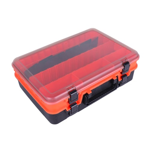 10 Compartments Fishing Tackle Box Lure Spoon Hook Rig Bait Plastic Storage Case