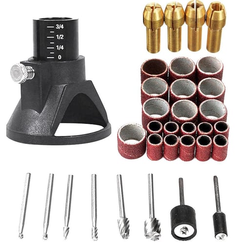 4PCS Rotary Multi Tool Collet Nut Kit for Mill 0.8/ 1.6/ 2.35/ 3.2MM 
