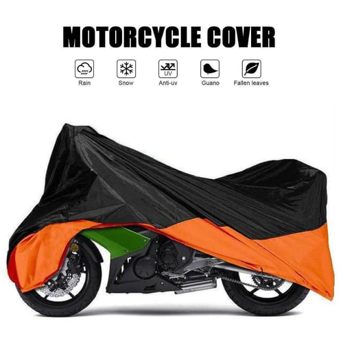 Motorcycle Outdoor Dust Rain Sun UV Protector Waterproof Cover L size