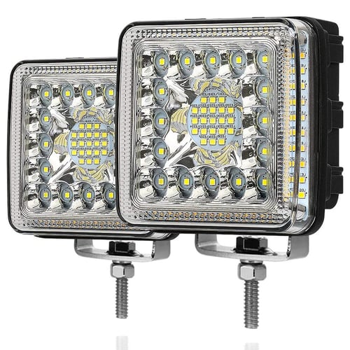 Lopbinte Square Work Light with 16 LED Light for Off-Road Truck ATV UTV SUV Tractor LED Strip Light 4-Inch Beam Side Spotlight