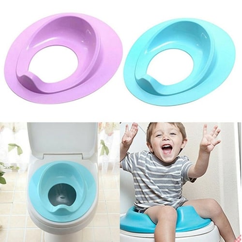 Baby Toilet Potty Training Seat Kids Pad Non Slip Splash Guard Infant Cushion Blue - Portable Commode Seat Cushion