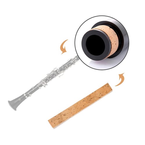 Clarinet Cork Durable Clarinet Neck Joint Cork Instrument Repair Accessories Replacement Kit 10pcs