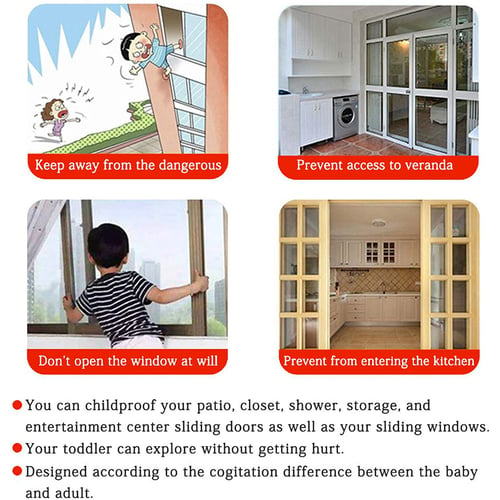 Baby Proof Sliding Window Lock, Child Proof Sliding Door