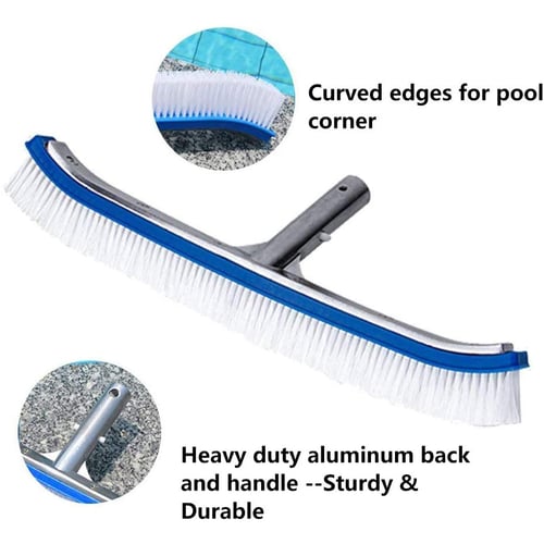 Details about   18 Inch Cleaning Brush Head,Bristle Pool Brush Head with EZ Clips for Car S K9L2 