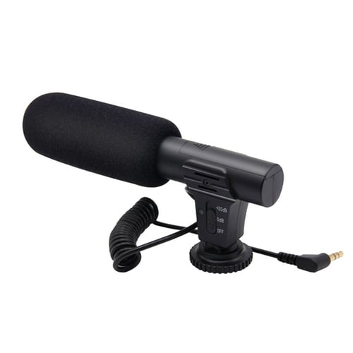 Stereo Video Microphone for Sony Canon Nikon Panasonic DSLR Cameras & Phones 