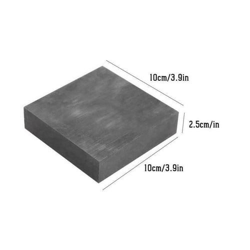 Graphite Blank Block Sheet Plate High Density Fine Grain 3/8" x 4" x 8" 