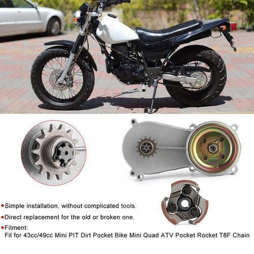 14T Drum Housing Gear Box Clutch Kit Fit For 47cc 49cc Mini Pocket Quad Dirt Bike ATV Parts 