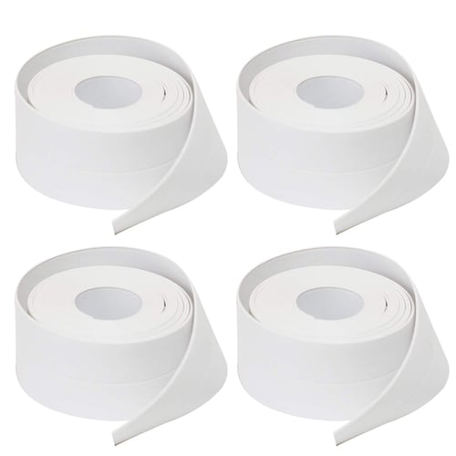 4 Pcs Caulk Strip Pe Sealing Tape Self, Bathtub Tape Instead Of Caulking Paper