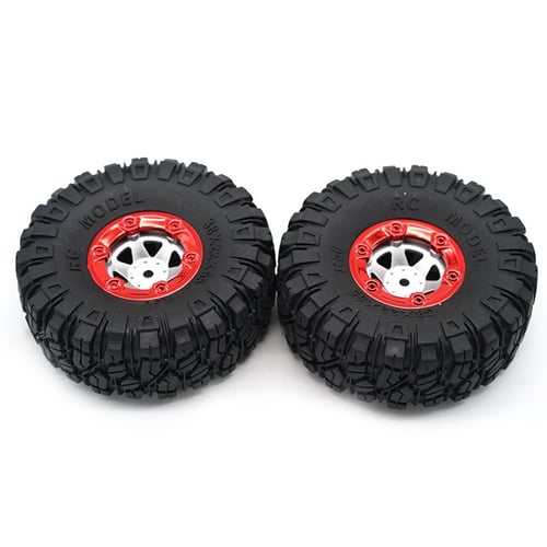 4x 100mm Rubber Tires Tyre Wheel Rim 12mm for 1:12 Wltoys 12428 12423 RC Car 