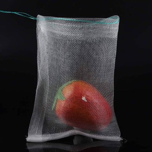 100 Pcs Plant Fruit Protect Garden Net Bags Insect-proof Nylon Mesh Against Pest 