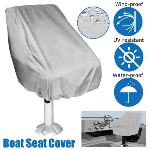 Boat Seat Cover Outdoor Waterproof Pontoon Captain Bench Chair Protective Covers - Waterproof Seat Covers For Pontoon Boats