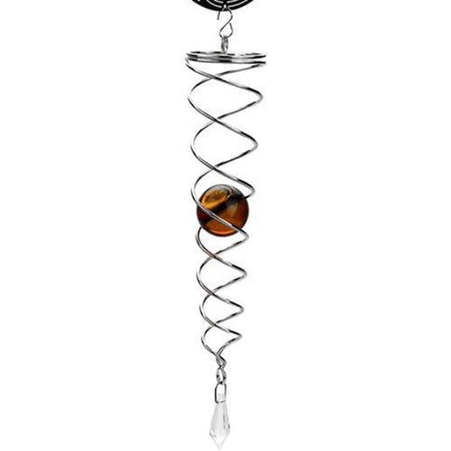 Metal Wind Spinner Hanging Wind Chime Yin Yang With Crystal Ball For Garden Home Outdoor Indoor Buy Metal Wind Spinner Hanging Wind Chime Yin Yang With Crystal Ball For Garden Home