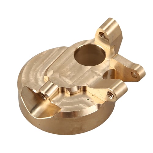2PCS Brass Portal Steering Knuckle Housing for 1:10 RC Axial SCX10 III AXI03007