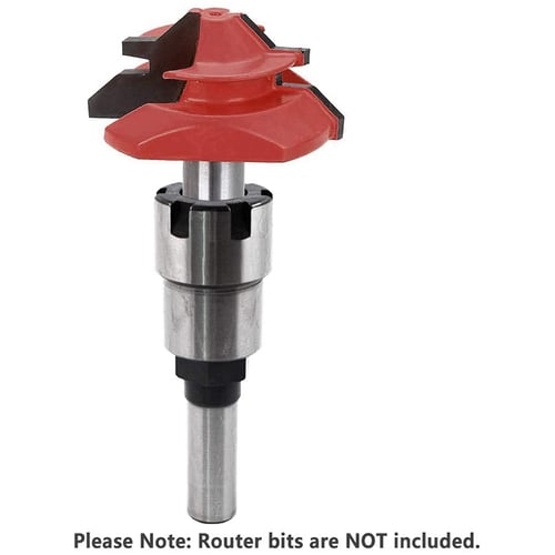 1/2 Inch Shank Router Collet Extension Rod Chuck Accepts 1/2-inch Shank Bits 