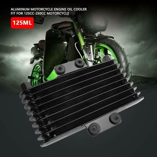 Motorcycle Oil Cooler Engine Radiator Aluminum Fit for 125CC-250CC Dirt Bike ATV