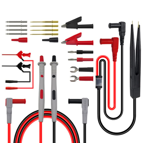 Probes Test Leads Kit Digital Multimeter Probes Test Leads Replaceable Needles Kits Clearance Cable Wire Clips 