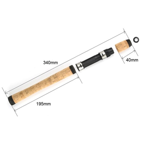 2 Sets Fishing Rod Cork Handle DIY Long Straight Handle Pole Cork Handle Set 