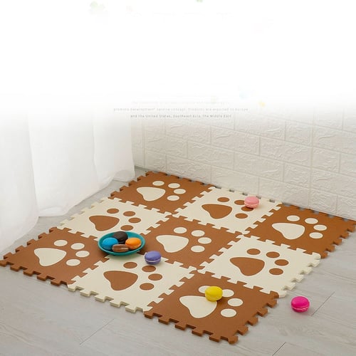 9pcs Eva Baby Kids Crawl Interlocking Floor Tiles Foam Puzzle Exercise Play Mat 