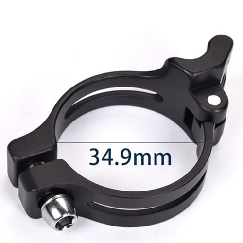Front Derailleur Gear Clamp Adapter Shim Spacers 28.6 31.8 34.9mm  Black Alloy 
