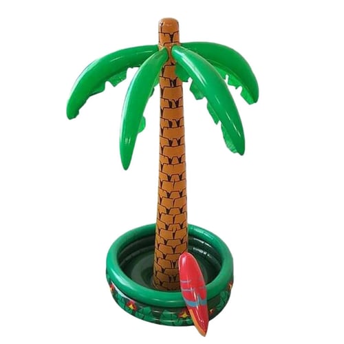 Inflatable Palm Tree in Pool Cooler 