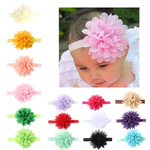 12 Pcs Kids Baby Girl Toddler Headband Hair Band Accessories Headwear For Infant