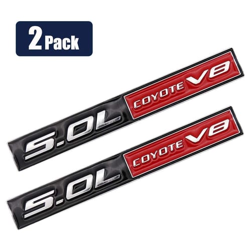 Car & Truck Parts Car Trunk 5.0L COYOTE V8 Metal Black Badge Sticker