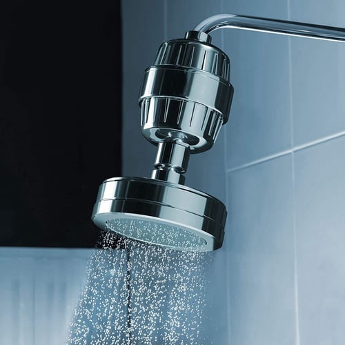 Bathroom In-line Shower Head Filter Water Softener Purifier Chlorine Remover S 