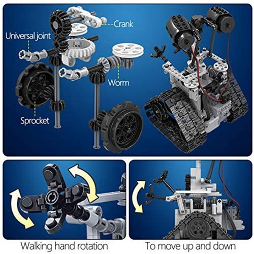 408PCS Remote Control Intelligent RC Robot Building Blocks Electric Bricks Toys 