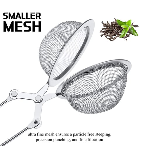 Stainless Steel Tea Infuser Ball Mesh Loose Leaf Strainer Filter Herb Steeper 
