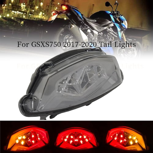 12V 15 LED Motorcycle Integrated Brake Turn Signals Tail Lights Rear Light Z^ 