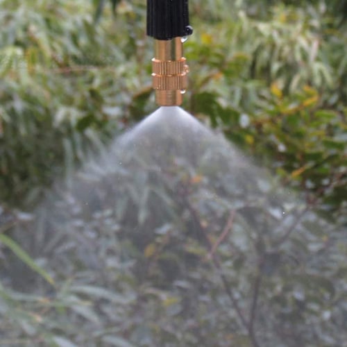 2pcs Brass Spray Misting Nozzle Sprayer Adjustable Garden Sprinkler Barb/ Thread 