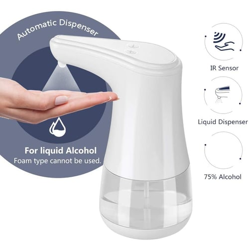 Alcohol Dispenser Infrared Automatic Induction Non-Contact Sprayer Bottles 360ml 