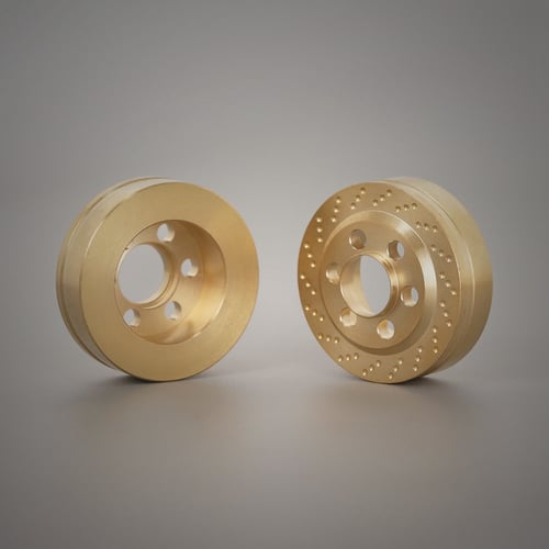 2/4PCS Brass 1.9"/2.2'' Wheels Balance Wheel Weights For 1/10 SCX10 Traxxas TRX4 