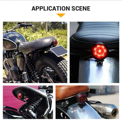 NEW Motorcycle LED Brake Tail Light Rear Stop Lamp For Cafe Racer Chopper Bobber 