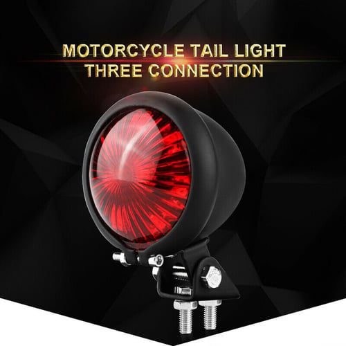 Motorcycle Bobber Chopper Cafe Racer LED Rear Turn Signal Brake Tail Light Lamp