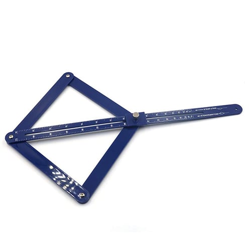 Corner Angle Finder Miter Angle Layout Measuring Ruler for Woodworking QWORK Aluminum Alloy Bevel Corner Protractor 