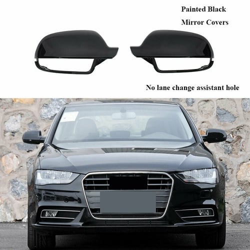 SHINY CHROME Mirror Cover Replacement PAIR 2009-2012 AUDi A4 S4 A5 S5 A6 S6
