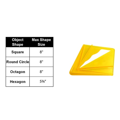 Plastic Square Octagon Drawing Center Finder for Woodworkers Centre Finder Multifunctional Portable Circles Center Finder Carpenters or Around The Home DIY