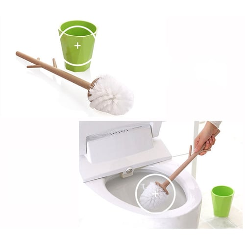 3Pcs Toilet Brush Soft Bristle Durable Lavatory Brushes for Shopping Center 