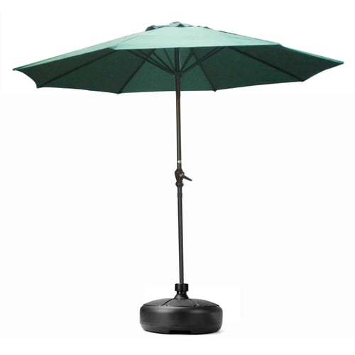 38cm Patio Umbrella Base Stand Heavy Duty Holder Outdoor Yard Beach Market Black 